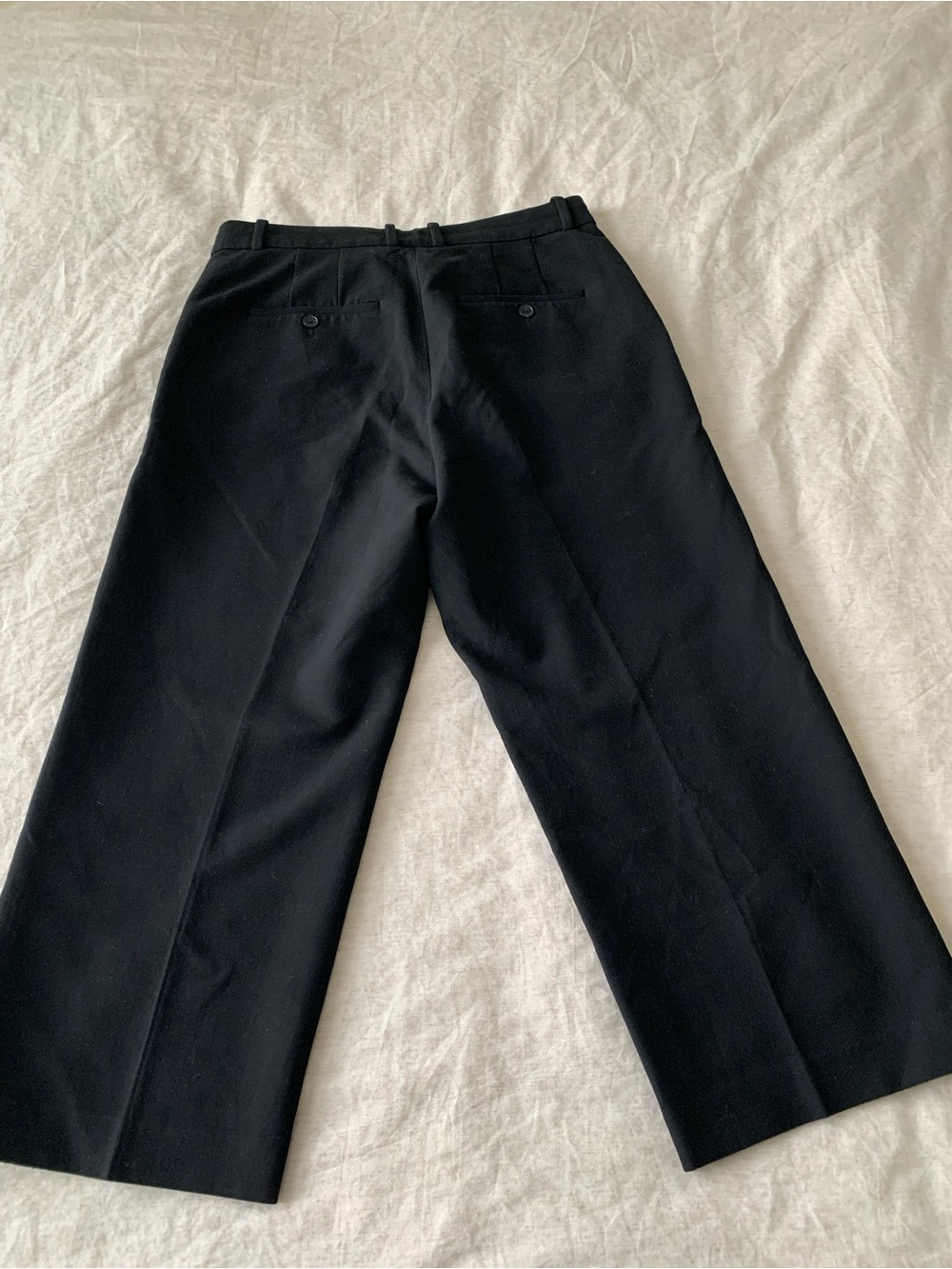 Babaton Pant Agency Black cropped Wide-Leg Pants women’s size 12 - Picture 3 of 9